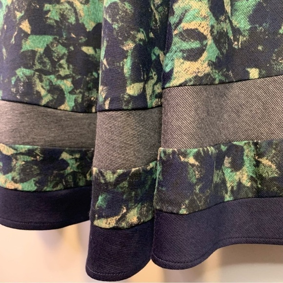 Eva Franco Sweetheart Neckline Floral Drop Waist Mini Dress Size Large - Picture 13 of 14